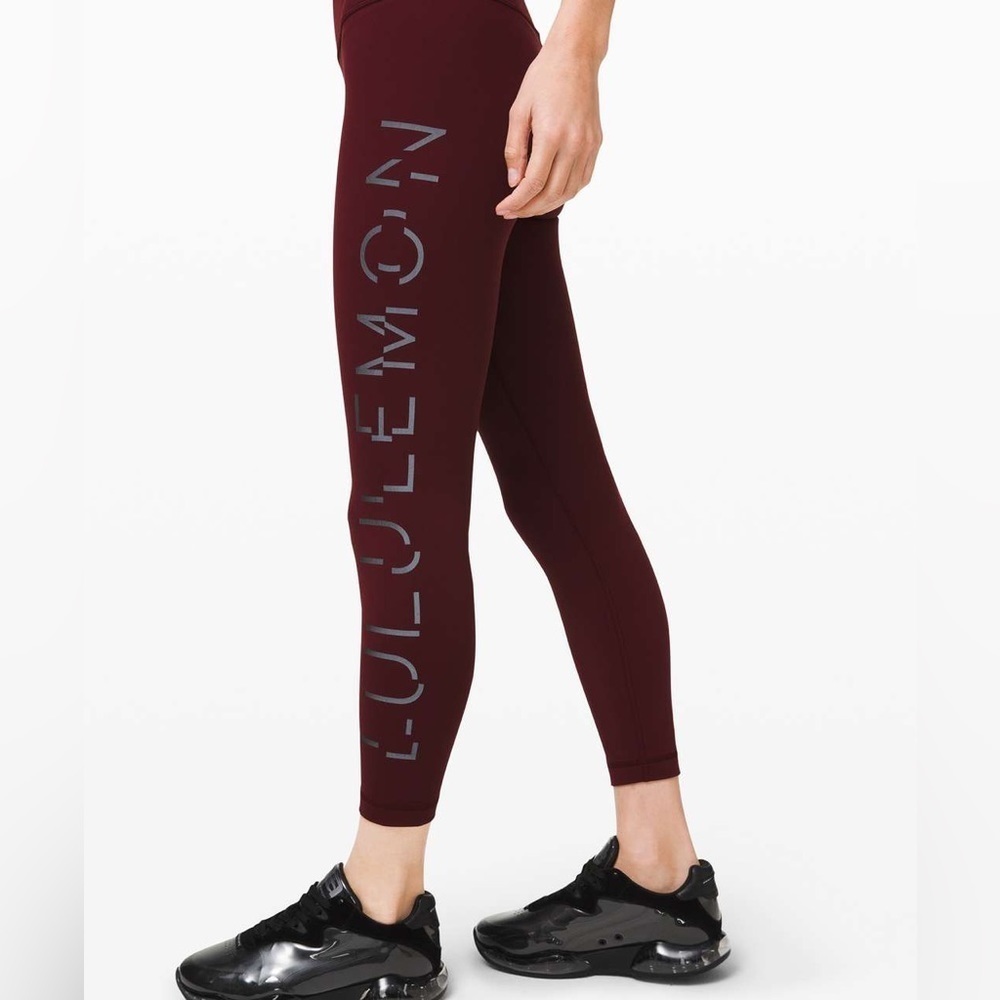 LULULEMON Wunder Under HR Tight Lunar New Year Size 2 Garnet